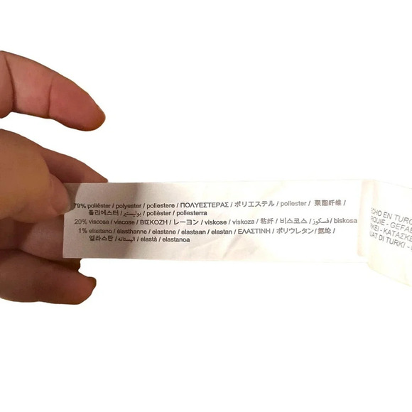 Zara Orange Abstract Printed Cutout‎ Tie Waist Midi Skirt Size Medium - Picture 12 of 12